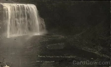 Richland, NY New York Fishing Party Salmon River Below Falls 1c stamp RPPC