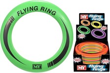 10" Neon Flying Ring Disc Frisbee Kids Summer Beach Outdoor Garden Play Toy Game