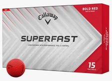 New Callaway Superfast Golf Balls 15-Ball Red