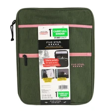 Five Star Carry-All Zipper Binder: 1 in. / 375 sheet capacity (Green)