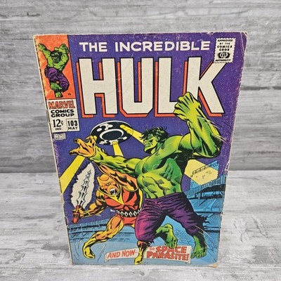 Incredible Hulk #103 - 1st Appearance of Space Parasite Marvel 1968