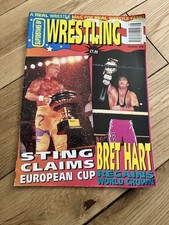 Superstars of wrestling Powerslam Magazine Issue 28 may 1994 sting Bret hart
