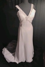 Pearl Bridal Collection Chiffon XXL Wedding Gown Small Train Dress