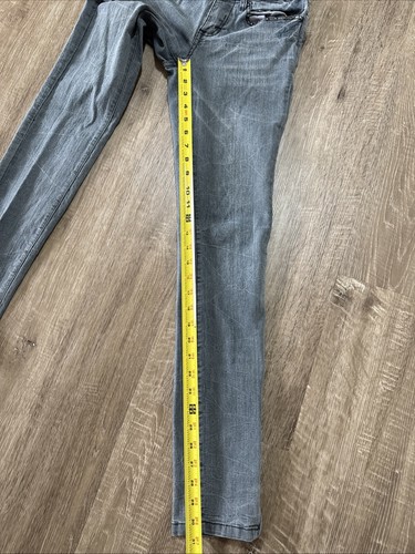 VTG Abbey Dawn By Avril Lavigne Y2K Skinny Jeans Girls 3 Rock Star Pants Silver - Picture 10 of 10
