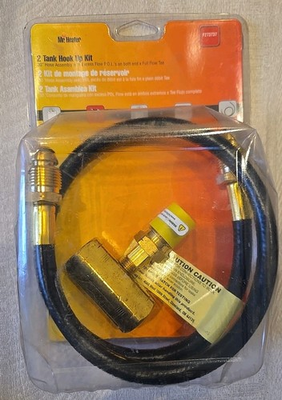 #ad Mr. Heater F273737 2 Tank Hook Up Kit with Excess Flow Soft Nose P.O.L. $39.95