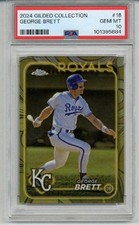 2024 TOPPS GILDED COLLECTION GEORGE BRETT CARD /99 ROYALS PSA 10 LOW POP RARE