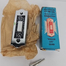 New NOS Nutone PB-19L USA Chrome Windsor Lighted Push Button Door Bell Vtg 1970s