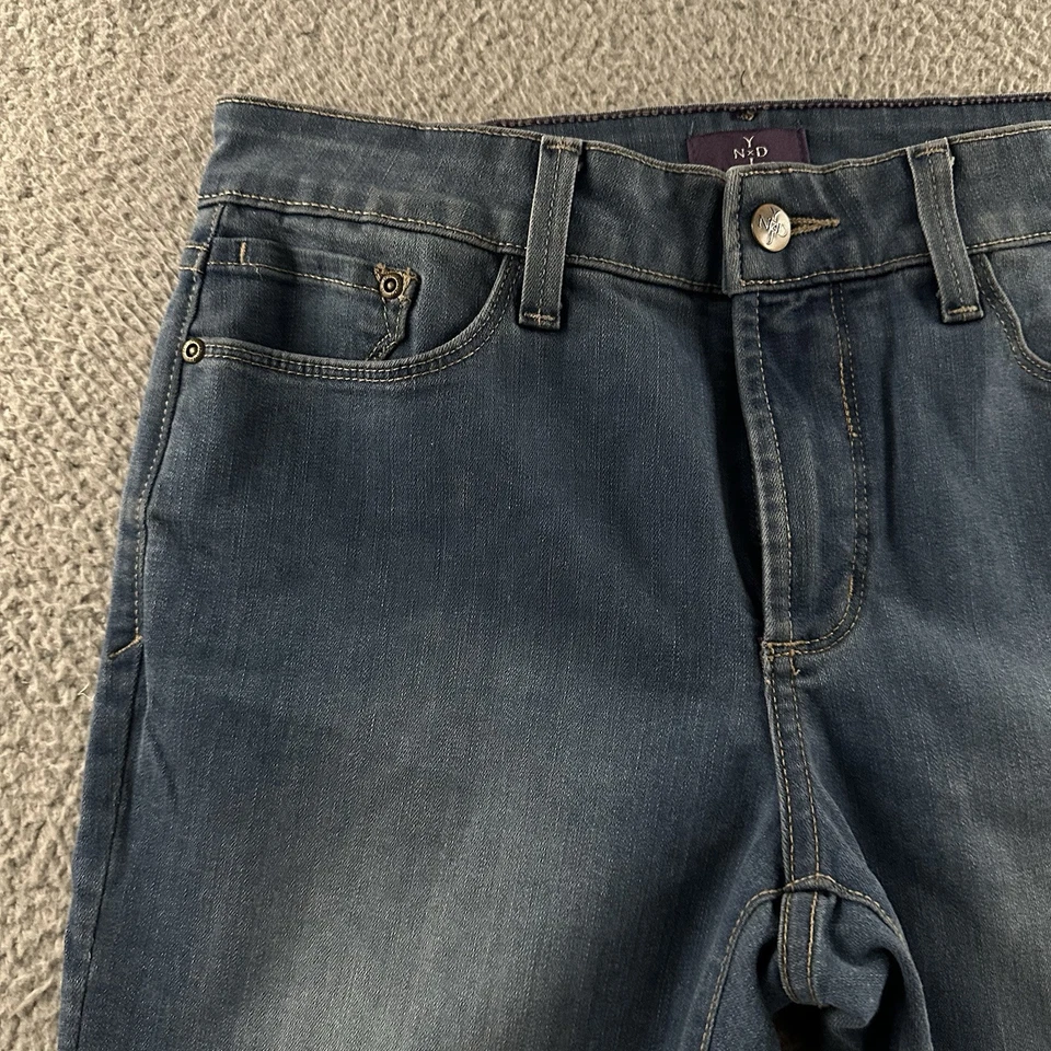 NYDJ Womens Pants Blue Size 6 Alina Legging Mid Rise Denim Stretch Cotton Blend - Image 3 of 4