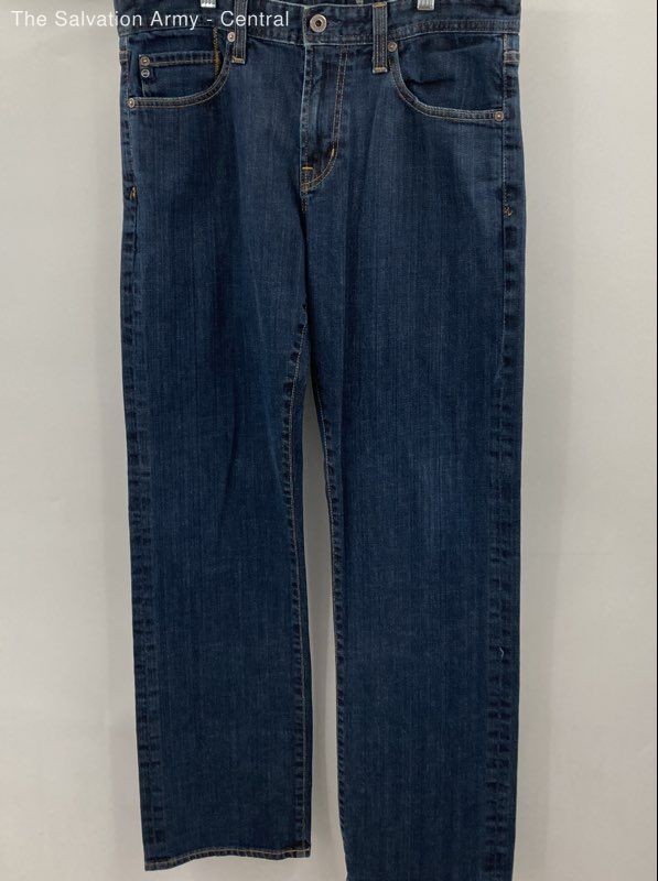 Adriano Goldschmied Womens Blue Cotton Blend Denim Straight Jeans Size 33X32