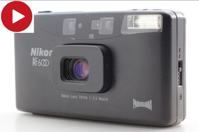 [Near MINT] Nikon AF600 Panorama BLACK 35mm Point & Shoot Film Camera From JAPAN
