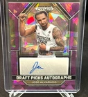 JOSE ALVARADO 2023-24 Panini Prizm Draft Picks Purple Ice AUTO #95/99 Knicks