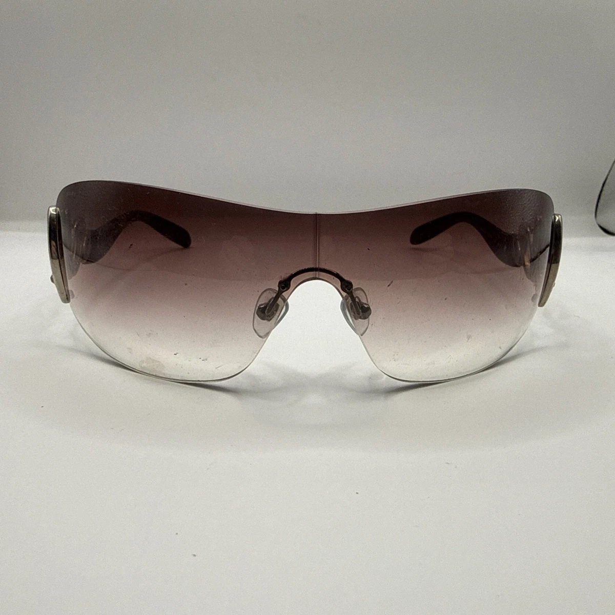 Bvlgari Shield Brown Sunglasses for Women for sale | eBay