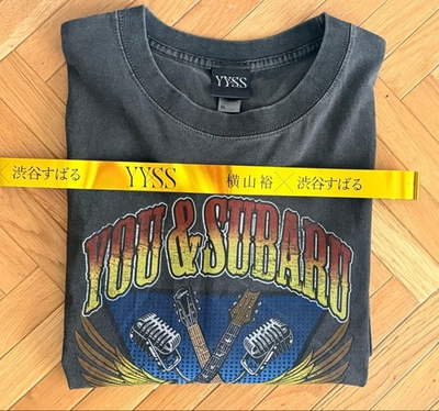 #ad YYSS Yokoyama Hiroshi Shibuya Subaru T shirt silver tape set #684911 $224.00
