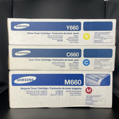 Samsung Y660 C660 M660 Set of 3 Toner Cartridge CLP-M660B CLP-Y660B CLP-C660B