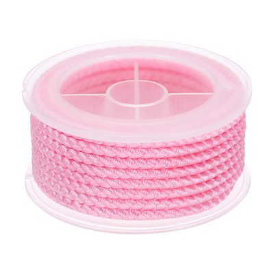 Nylonfaden Garn Auffädeln Kordel, 10,5 Fuß Armbänder Schnur Kordel Seil, Rosa Rot
