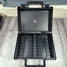 CLIK CASE Vintage cassette holder Gray - Holds 16 tapes
