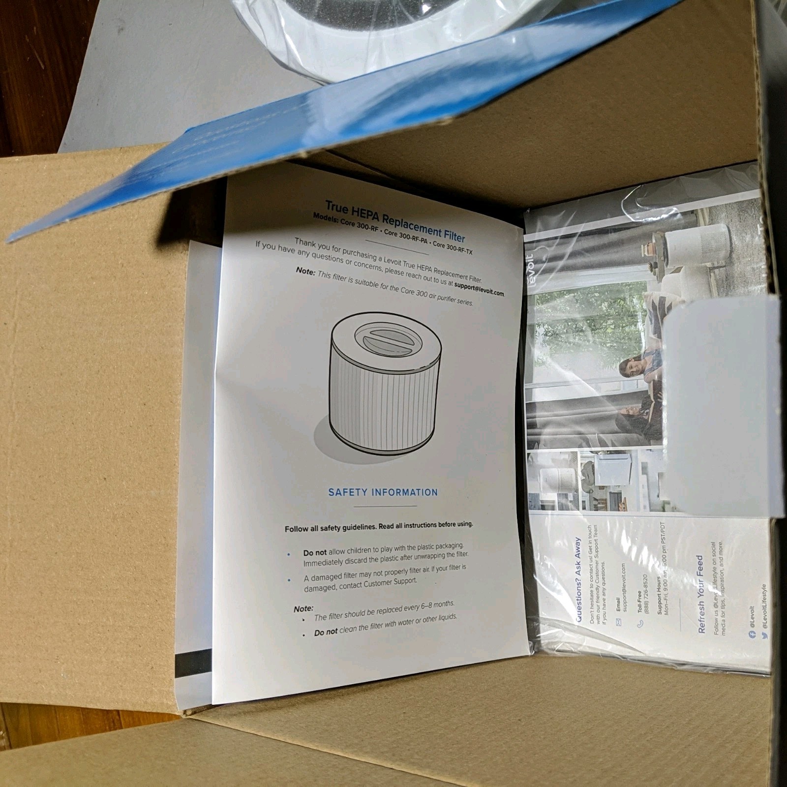 LEVOIT  Filter 3 Stage True HEPA Core 300-RF - NEW SEALED