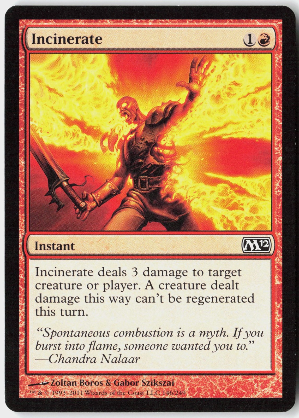 Magic - Incinerate Magic 2012 (M12) [M12 - 146] NM Common