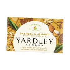  Nourishing Bath Soap Bar Oatmeal & Almond, Helps Soothe Dry Skin & Gently 