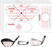 Golf Driver Impact Tape Labels 180Pcs Golf Impact Stickers Golf Clubs Labels for