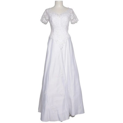 Kleemeier Hof, Hochzeitskleid, Größe: 38, Weiß, Polyamid/Polyester, Blumen #rqt