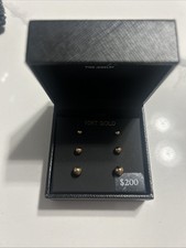 10kt Yellow Gold Ball Stud Earrings Vintage