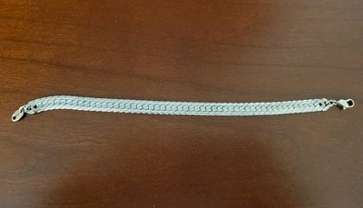 Fischgrät Armband Italien 8'' gemustert strukturiert 1/4'' [15 Gramm]