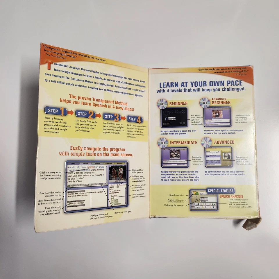 Learn Spanish Now! - Spanish Platinum - Vintage Learning CD (PC/Mac; 2004) #2231 - Image 2 of 4