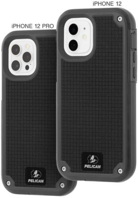 Pelican Shield Case made with G10 and Holster for iPhone 12 / 12 Pro - Gray
