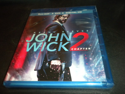 Blu-Ray+DVD Keanu Reeves John Wick Chapter 2