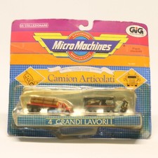 GIG Galoob Micro Machines 1989 No. 6407 Camion Articolati 4 Grandi Lavori I