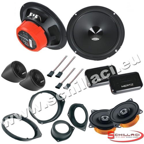 Kit 6 Casse Altoparlanti HERTZ Anteriori E Posteriori Per FIAT PUNTO Evo 155565