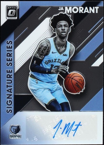 JA MORANT - 2019-20 Donruss Optic Purple Shock Prizm RC #168 PSA 9
