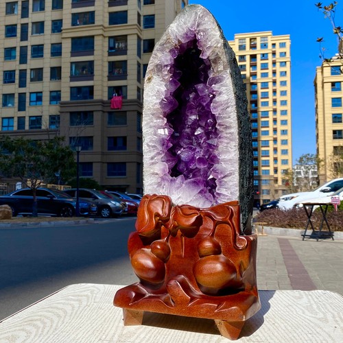 28.66LB Natural high-quality amethyst quartz cave ground crystal specimen - 第 1/14 張圖片
