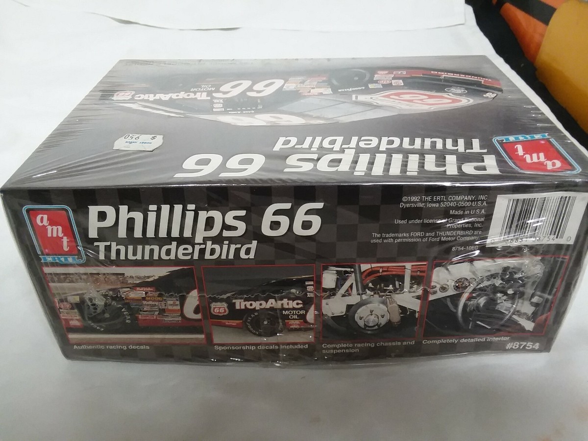 AMT ERTL 1/25 SCALE MODEL KIT PHILLIPS 66 FORD THUNDERBIRD NASCAR