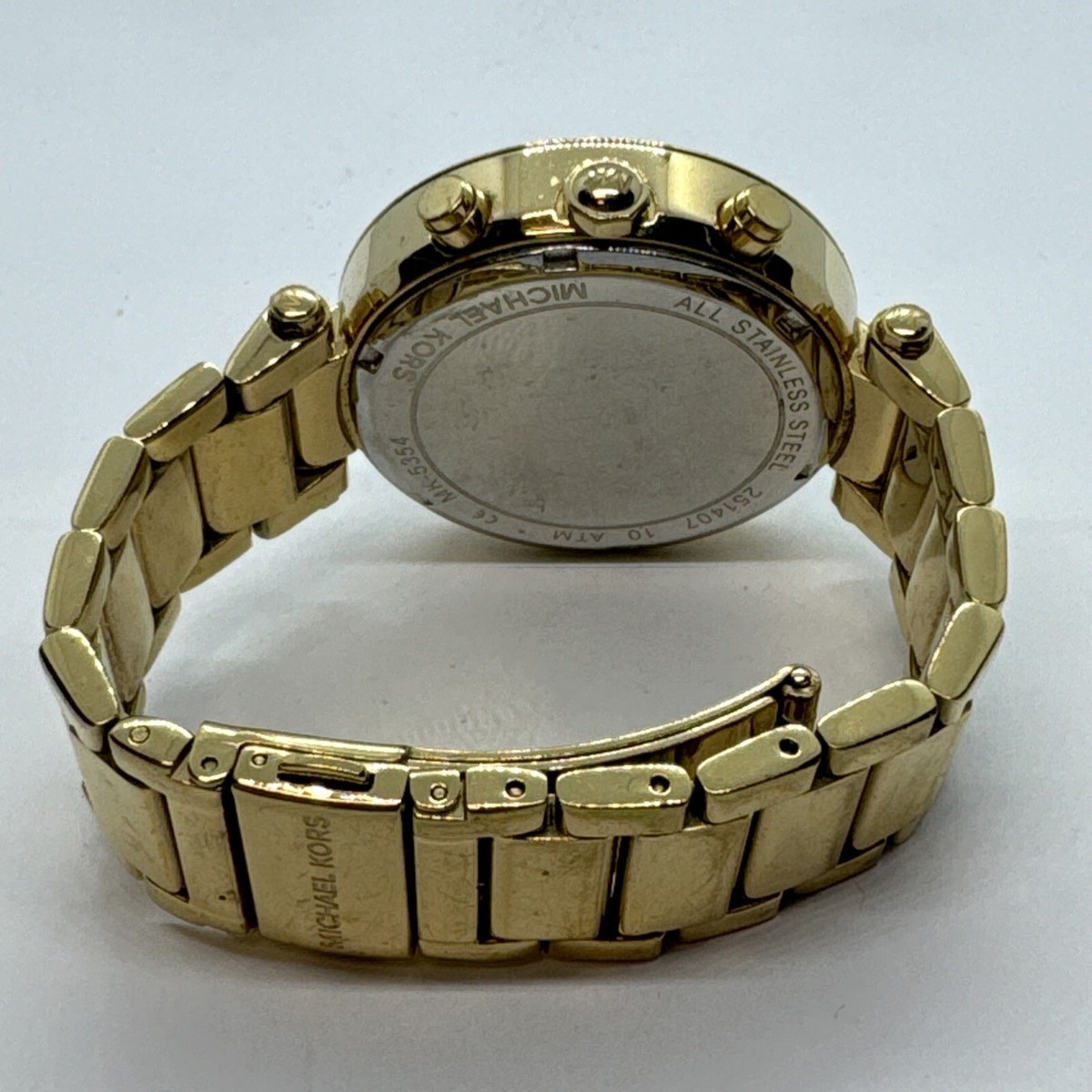 Michael Kors Parker MK5354 Women\'s Gold Stainless Steel Analog Dial Watch JNA603 Michael Kors MK5354 Stainless Steel 111107 10 ATM Ladies  main image 4