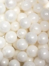 Edible Sugar Pearls Dragees Sprinkles White 8mm Cup Cake Topper Decoration 
