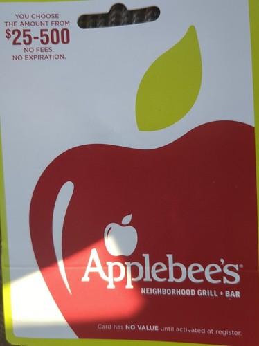 Applebee's Gift Card $500 Value For $455 Free Shipping.