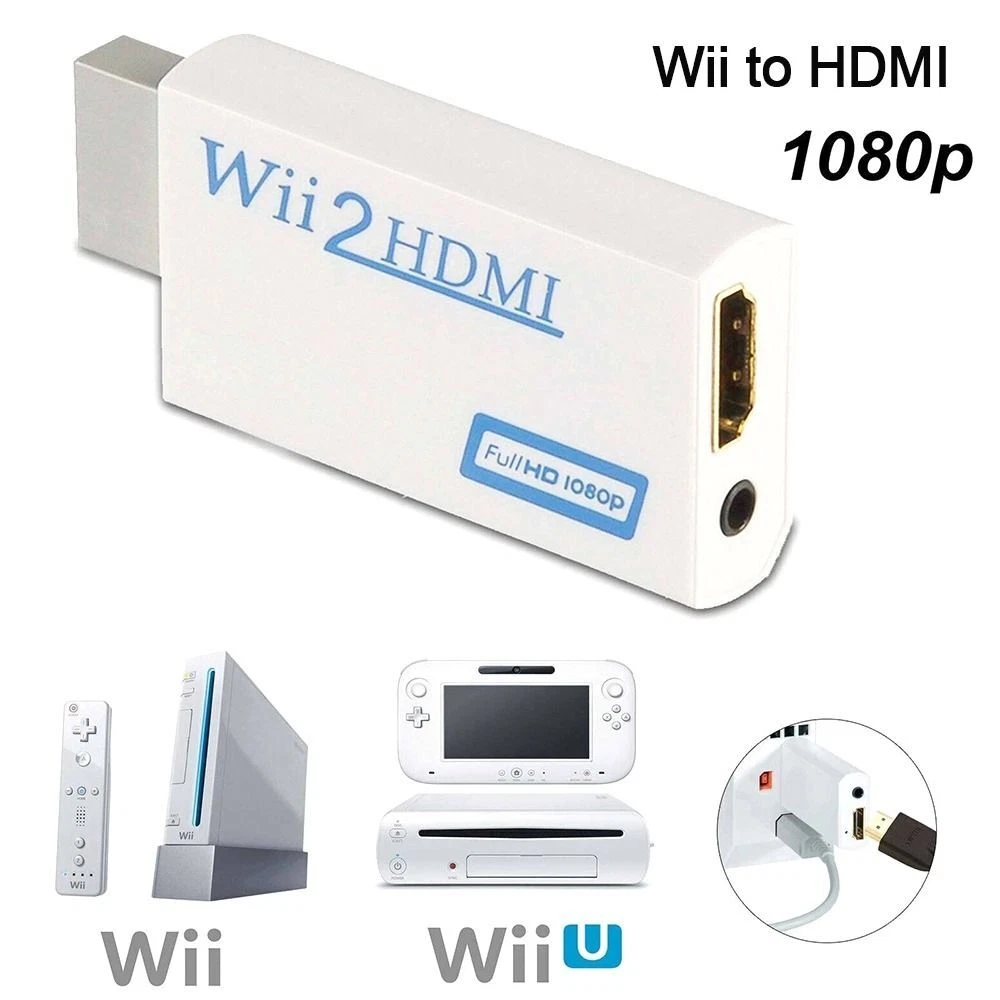 GENERICO Adaptador Hdmi Para Consolas Wii