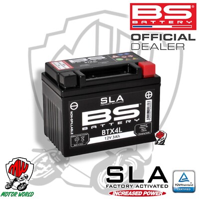 BATTERIE BS BATTERY SLA BTX4L+ MBK CS MACH G 50 2002 2003