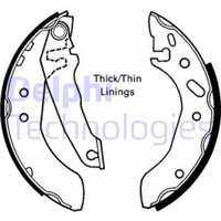 Delphi Bremsbackensatz Bremsbacken Hinten FüR Ford Escort VI Stufenheck GAL
