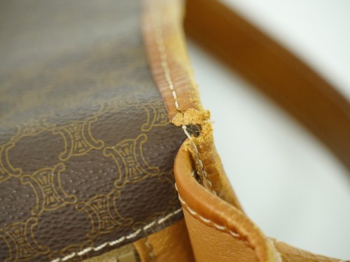 CELINE Macadam PVC Shoulder Crossbody Bag Brown Gold - Bild 8 von 10