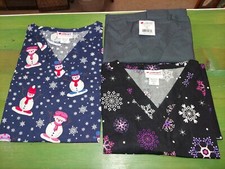 Lot of Three Small Scrub Tops NEW