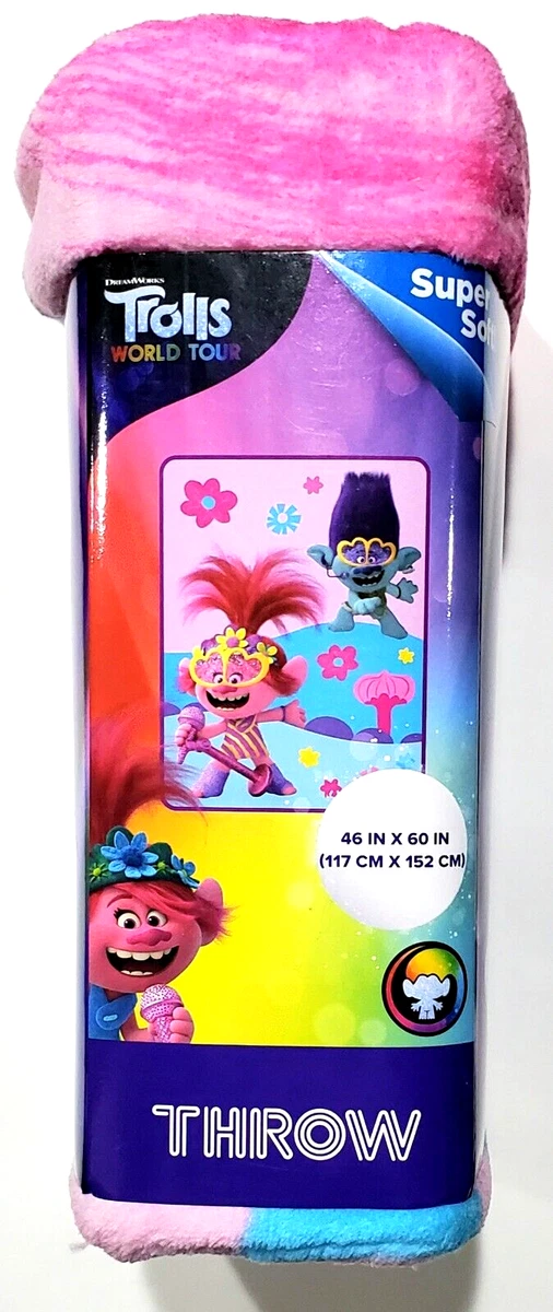 Dreamworks Trolls World Tour 46 X 60 In Blanket Throw Super Soft | eBay