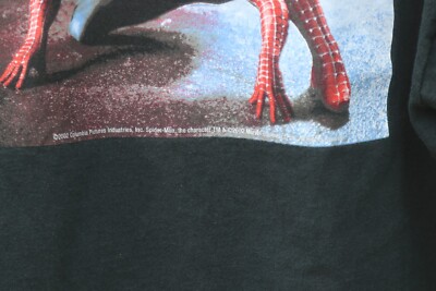 RARE Vintage Spider-Man 2 T Shirt Size XL Black Tobey Maguire