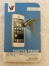 Shatter Proof Tempered Glass Screen Protector for iPhone 5C or 5S Free Shipping 
