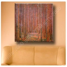 Tannenwald Pine Forest by Gustav Klimt | Ready to Hang Canvas | Wall art print