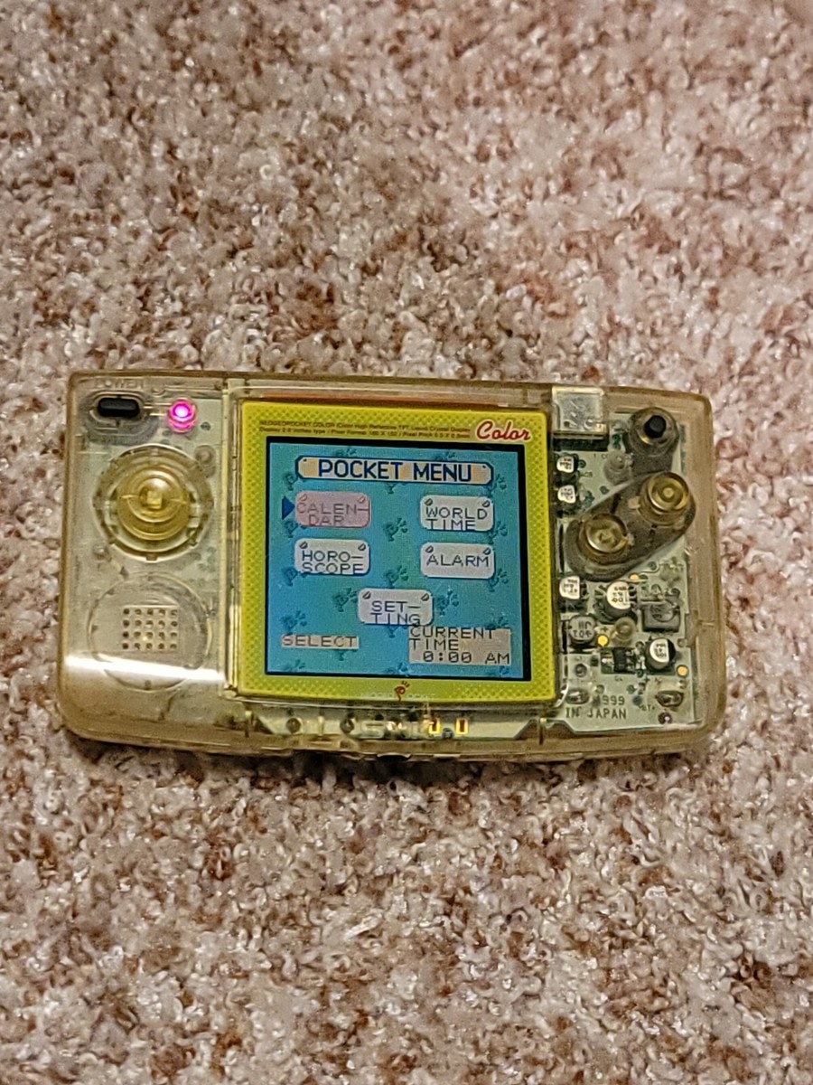 Neo Geo Pocket Color Crystal Yellow Model 2 Slim All Neo Geo Pocket Color Crystal Yellow Model 2 Slim All