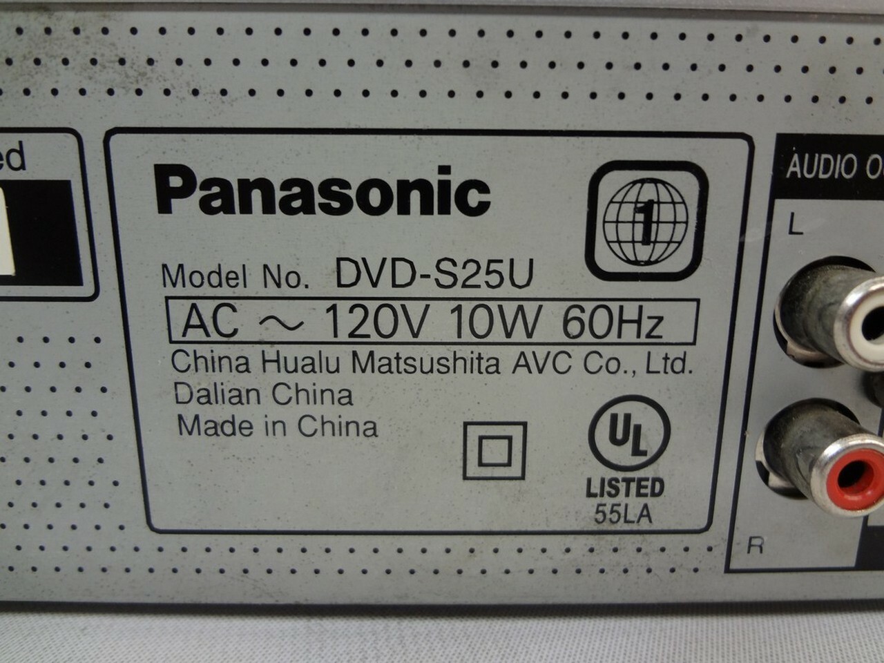 Panasonic DVDS25 Progressive Scan DVD/CD Player *No Remote* eBay