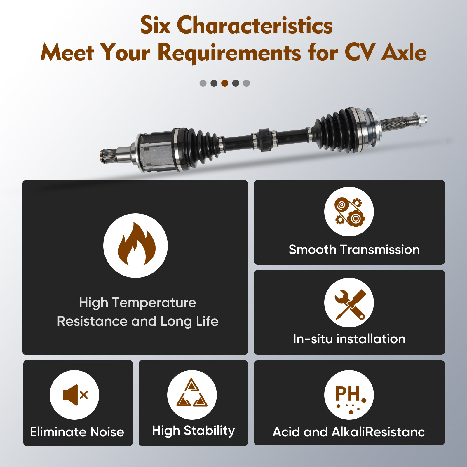 Front Left Driver Side for Toyota for RAV4 2019-2023 L4 2.5L Gas CV Axle Shaft